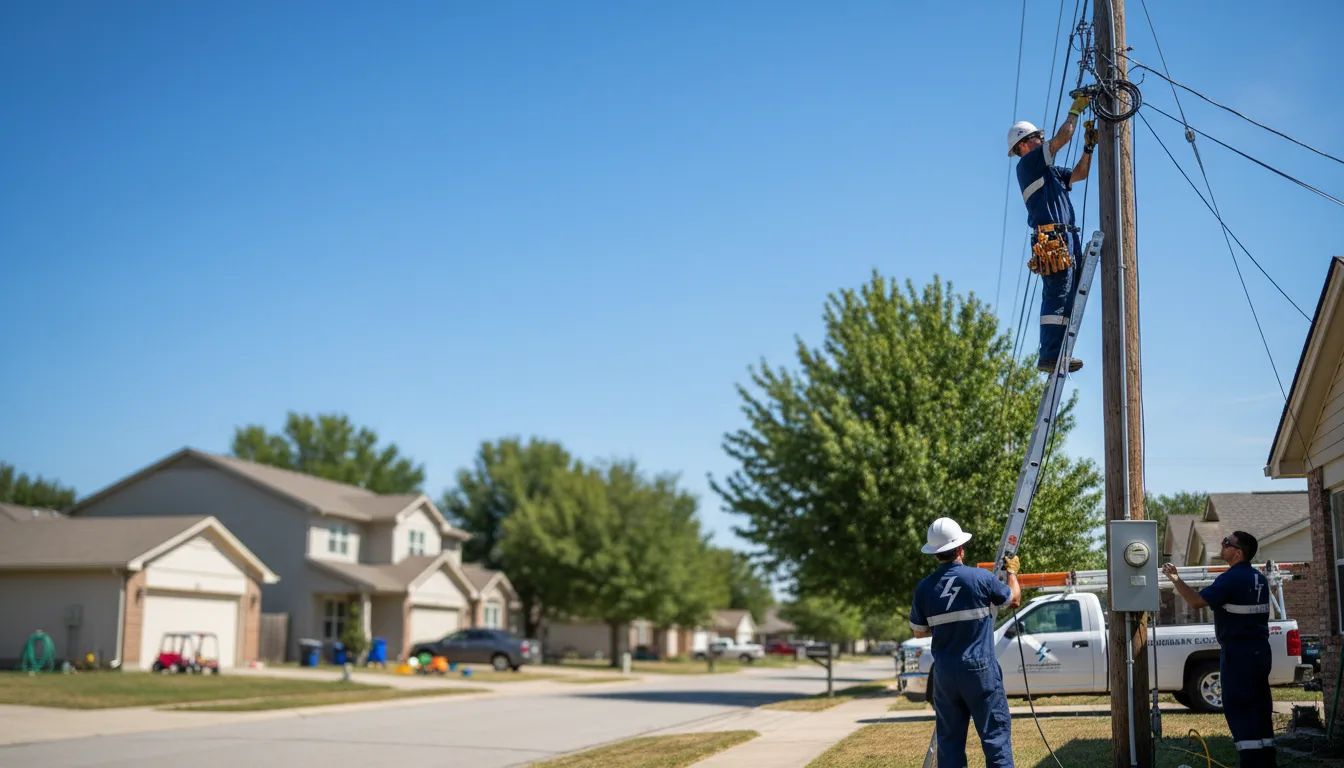 Residential electrician providing installation services in Brimley, MI